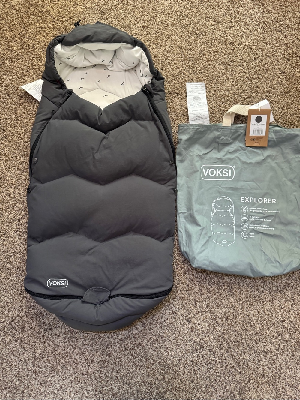 Voksi Explorer Winter Muff Stroller Car Seat Sleeping Bag